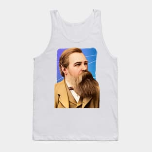 German Philosopher Friedrich Engels illustration Tank Top